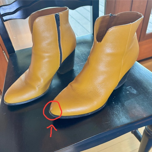 CHARLOTTE STONE size 9 mustard yellow booties - Picture 13 of 16
